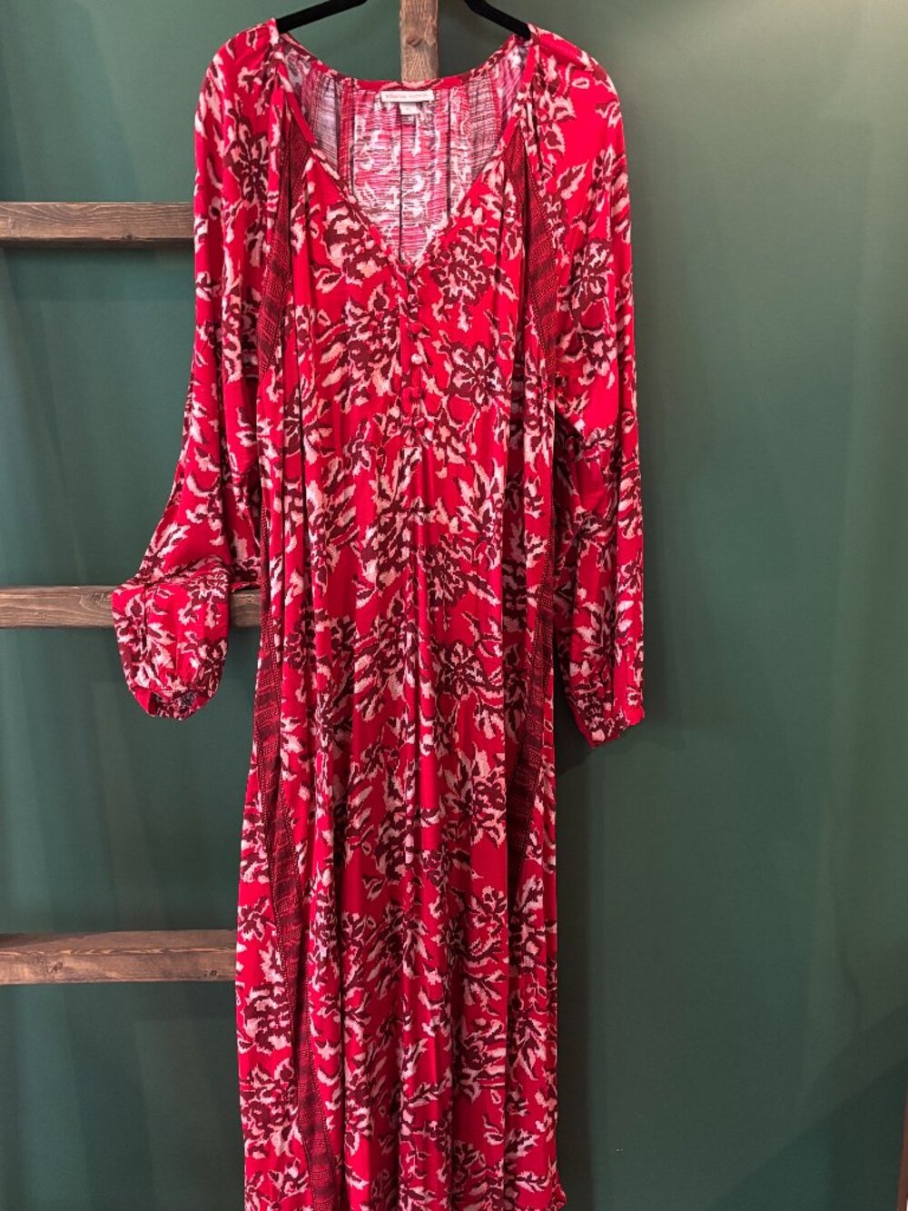 Knox Rose Red Floral Maxi Dress - Medium